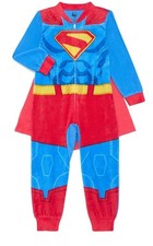 New Superman Boys Union Suit Pajamas Size Small 6-7 