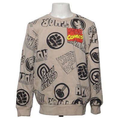 Marvel, Sweatshirt, Größe: 134, Beige/Mehrfarbig, Baumwolle/Polyester #mlL