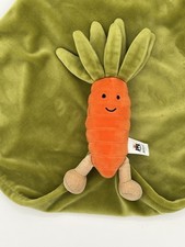 Jellycat Lovey Vivacious Carrot Vegetable Plush Soother Security Blanket