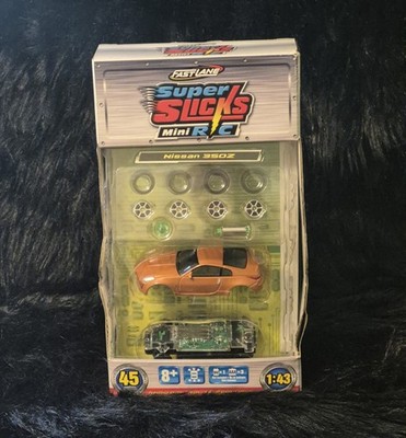 Fast Lane Super Slicks Mini R/C Orange Nissan 350Z NEW In Box 1/43