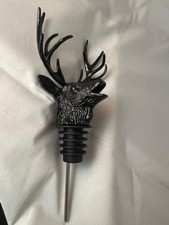 Jagermeister Stag Elk Head Bottle Pourer Black NEW