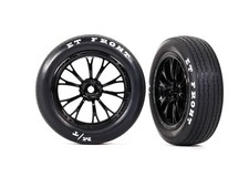 Traxxas 9474 - Mickey Thompson Et Front Drag Tires On Weld Wheels Black 2 Traxxas 9474 - Mickey Thompson Et Front Drag Tires On Weld Wheels Black 2