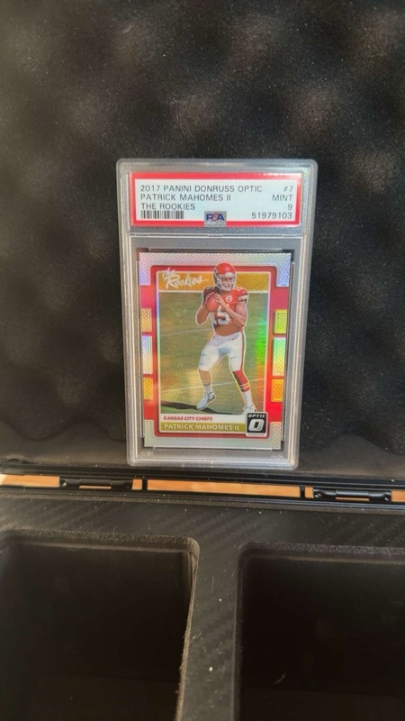 Panini 2017 Donruss Optic The Rookies Patrick Mahomes II #7 RC PSA 9
