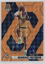 2024-25 Panini Mosaic Fluorescent Orange Prizm 5/25 Bennedict Mathurin #154 0vd2