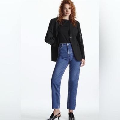 COS straight leg extra high rise ankle length