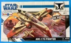 STAR WARS CLONE WARS ARC-170 FIGHTER FLAMING WAMPA SEALED TOYS R US EXCLUSIVE