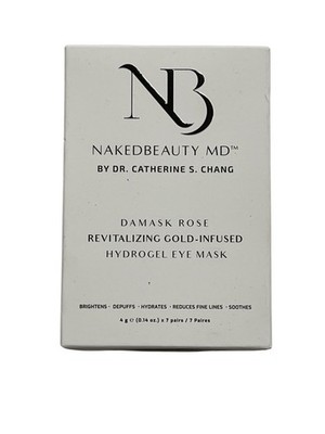 NakedBeauty MD Damask Rose Revitalizing Gold-Infused Hydrogel Eye Mask 7 Pairs