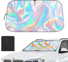 Sonnenschutz Auto Faltbar 145x80cm UV-Schutz Hitzeschutz für Frontscheibe