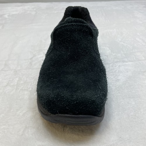LL Bean Shoes Womens Size 7.5 Wide Black Suede Primaloft 100G Slip On Comfort - Picture 10 of 15