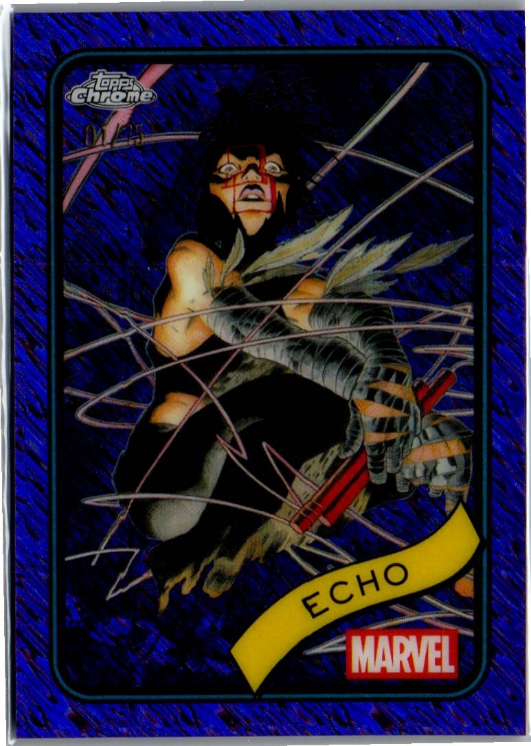 2025 Topps Chrome Marvel #14 Echo Purple Shimmer