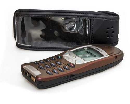 caseroxx Leather-Case with belt clip compatible with Nokia 6210 6310 6310i made