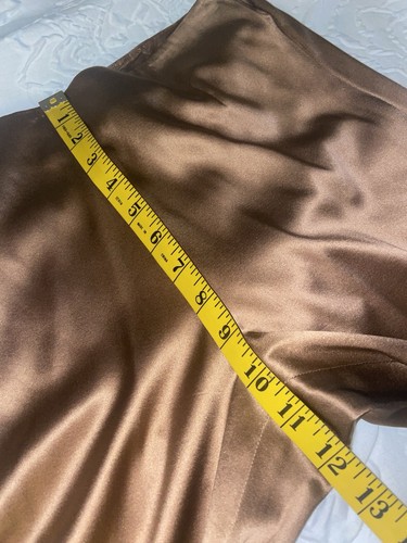 Woman’s M Yansi Fugel 100% Silk Top Pants Set/High Waist Wide Leg Bottoms Ruched - Bild 11 von 22