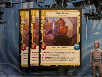 Star Wars Unlimited - 3x Depa Billaba - LOF199 Playset