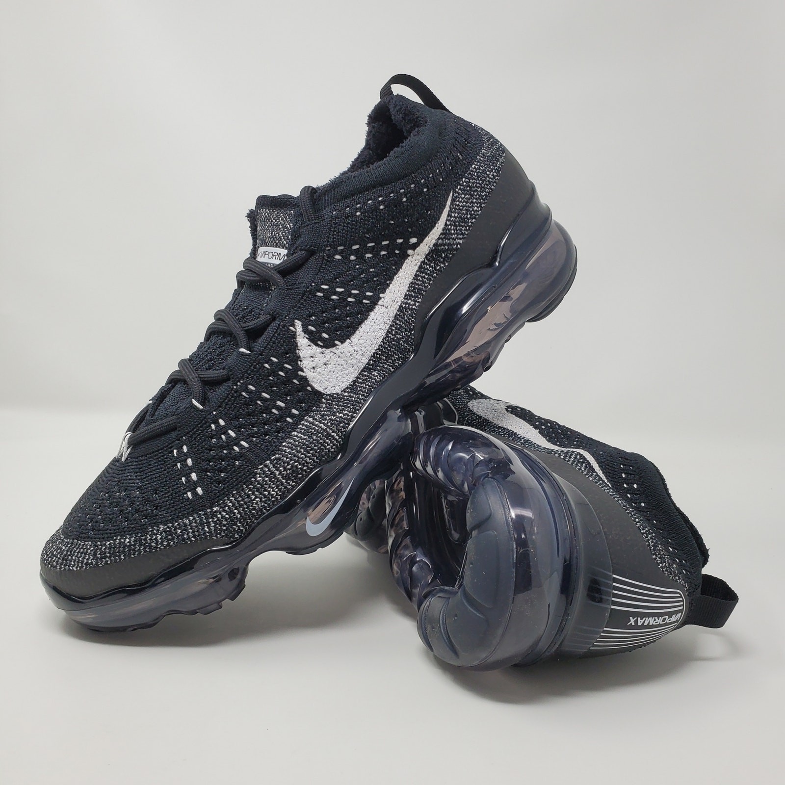 Nike Air Vapormax Flyknit 2023 Black White Grey Men's Size 8 DV1678-001