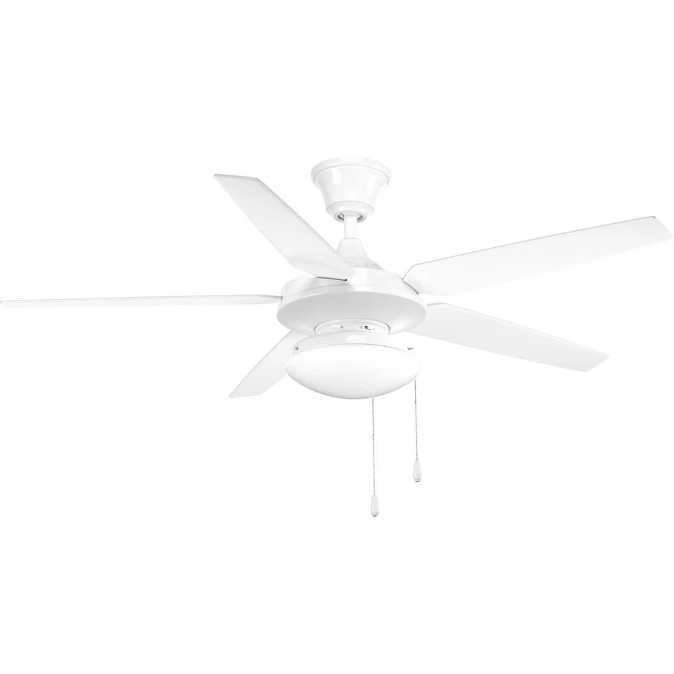 Progress Lighting AirPro Ceiling Fan Light Kit with Opal Glass and LED Bulbs - Image 3 of 4