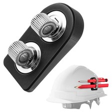 Gulfmew Hard Hat Pencil Holder, Metal Pen Clip with Adjustable Spring Loops,... 