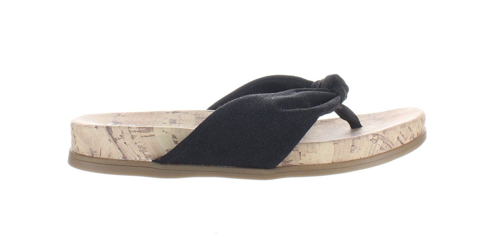 LifeStride Womens Happy Black T-Strap Sandals Size 8.5