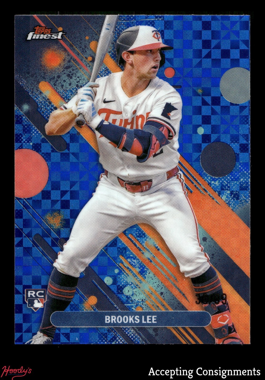 2025 Finest Blue Checkerboard Refractor #31 Brooks Lee 36/99 ROOKIE RC TWINS