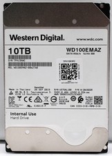 Western Digital 10TB WD100EMAZ 3.5" SATA HDD *USED/WIPED*
