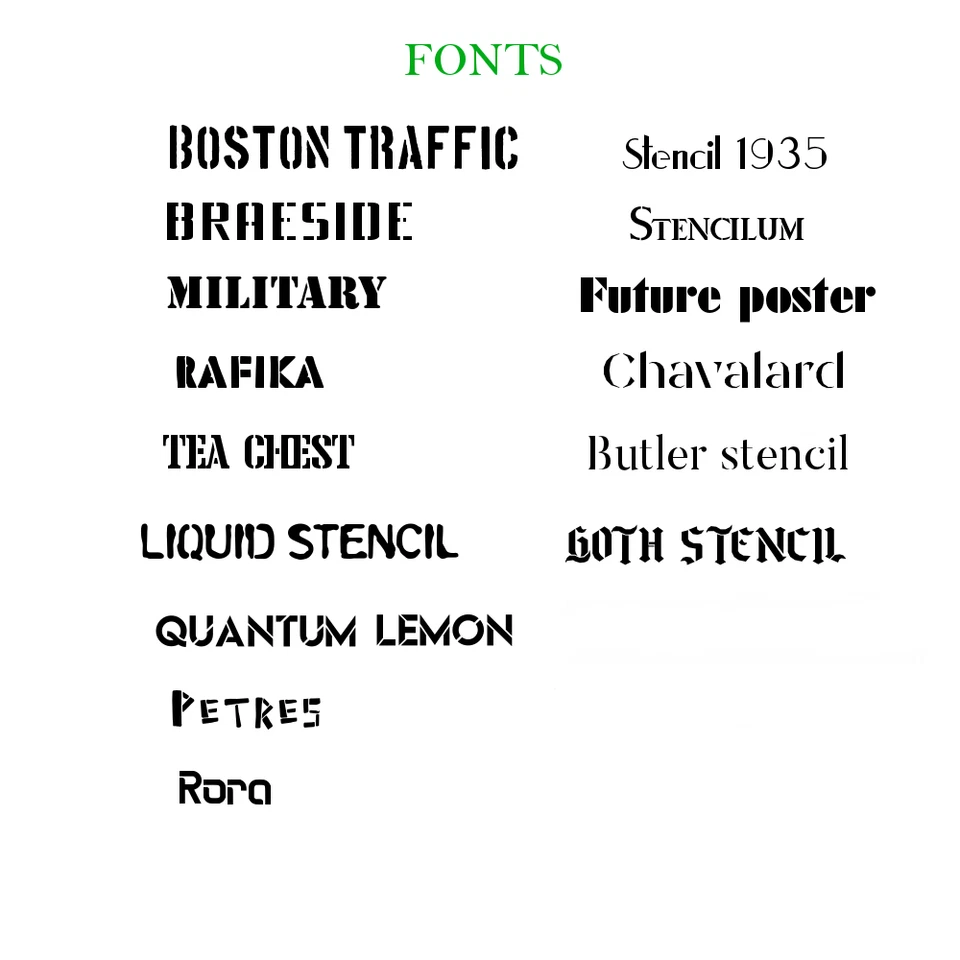 Custom reusable stencil 10mil mylar - Image 3 of 3