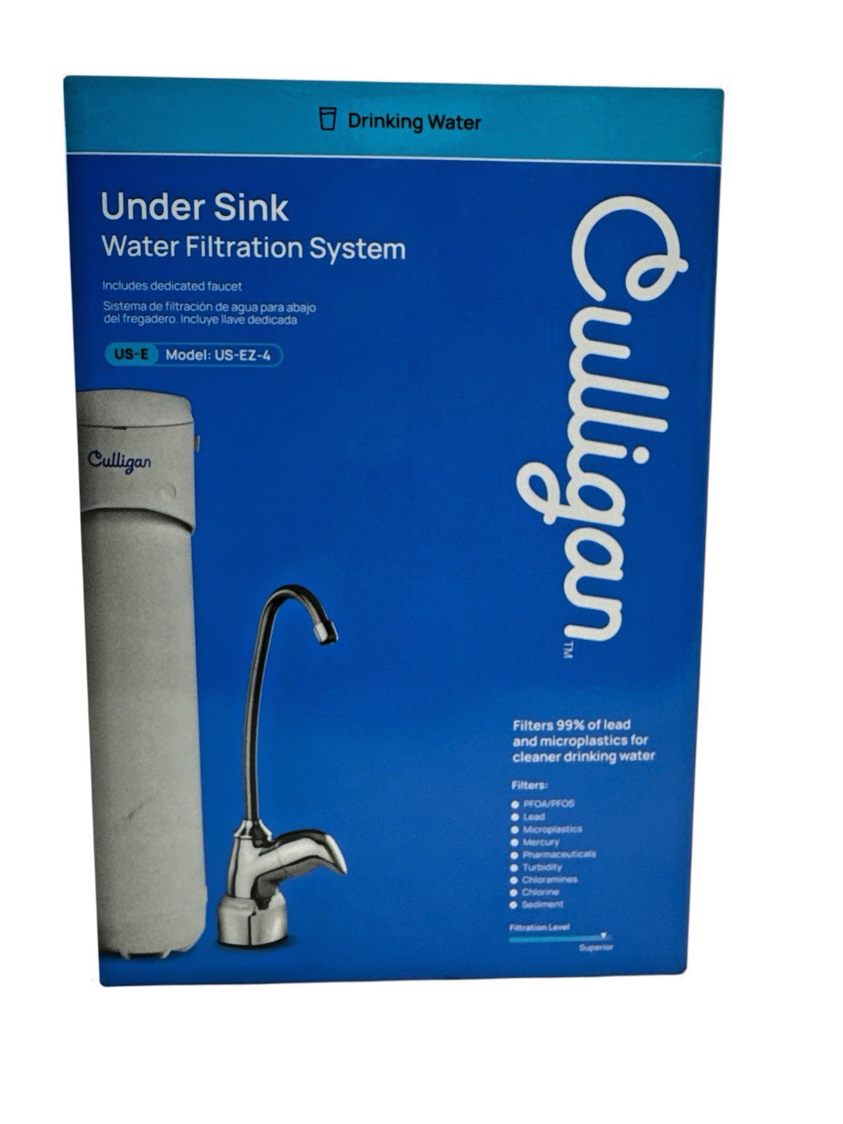 Culligan Under-Sink  Water Filtration System with Faucet US-EZ-4 New
