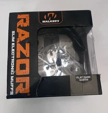 New Sealed Walker’s Game Ear Razor Slim Electronic Muff FDE