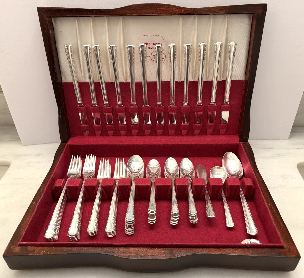 Holmes & Edwards 1900-1940 Flatware-Set Antique US Silver-Plated