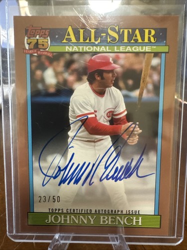 Johnny Bench #91AS-JBE 2026 Topps Series 2 1991 All-Star Autograph card