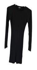 Express Sz S Black Knit Sweater Dress, Long Sleeves