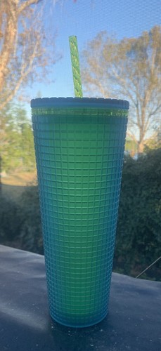 Starbucks Mt Dew Grid Cup Green Gem Cold Cup Tumbler Insulated Venti 24oz NWT - Picture 10 of 12
