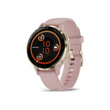 Garmin Venu 3S Smartwatch dust rose/softgold Uhr mit Band Silikon