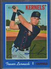 2019 Topps Heritage Minors Real One Auto Blue #ROATL Trevor Larnach Auto /99