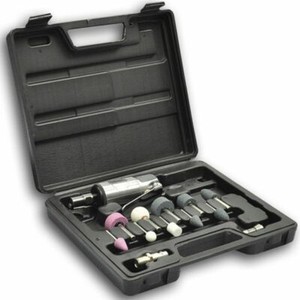 vidaXL Coffret Meuleuse Pneumatique Meules 16 pcs Meulage Polissage Ebavurage