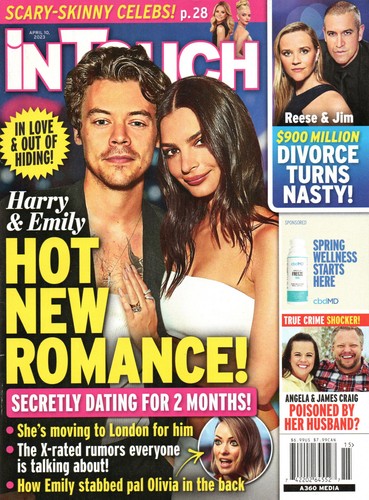 IN TOUCH Magazine April 10 2023 Harry Styles Emily Ratajkowski Charlotte Flair