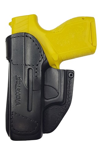 IWB 2 Leather Holster fits Taurus GX4 Beltholster Right-handed black VlaMiTex - Picture 4 of 8