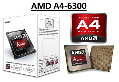 AMD A4-6300 Dual Core ''Richland'' Prozessor 2,7 - 3,9 GHz, FM2, 65W CPU 