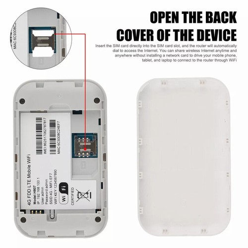 NEU 4G/5G LTE Tragbare Mobiler Wireless WLAN Router Hotspot WiFi Modem SIM Karte - Bild 10 von 13