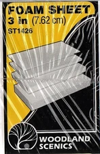 Woodland Scenics ST1426 Sub Terrain System 3 in (7.62 cm)  Foam Sheet