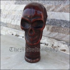 VINTAGE STYLE SKULL HEAD ONLY HANDLE WALKING CANES FOR WOODEN STICKS GIFT