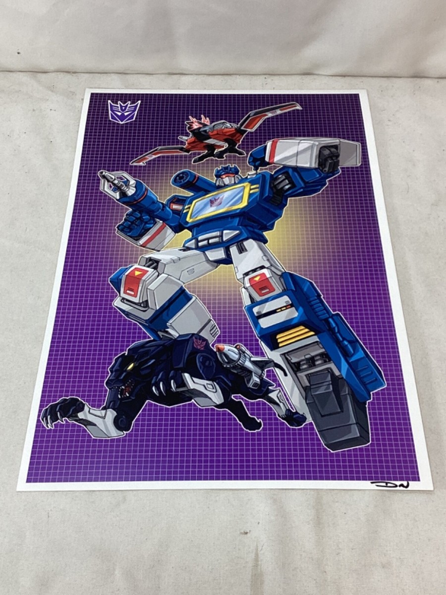G1 Transformers Decepticon Soundwave Poster 11x17 Box Art Grid