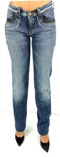 JEANS PANTALONE TAKE TWO EBONY ADERENTE SVASAT0 DONNA INVERNO VITA BASSA LAVAGGI