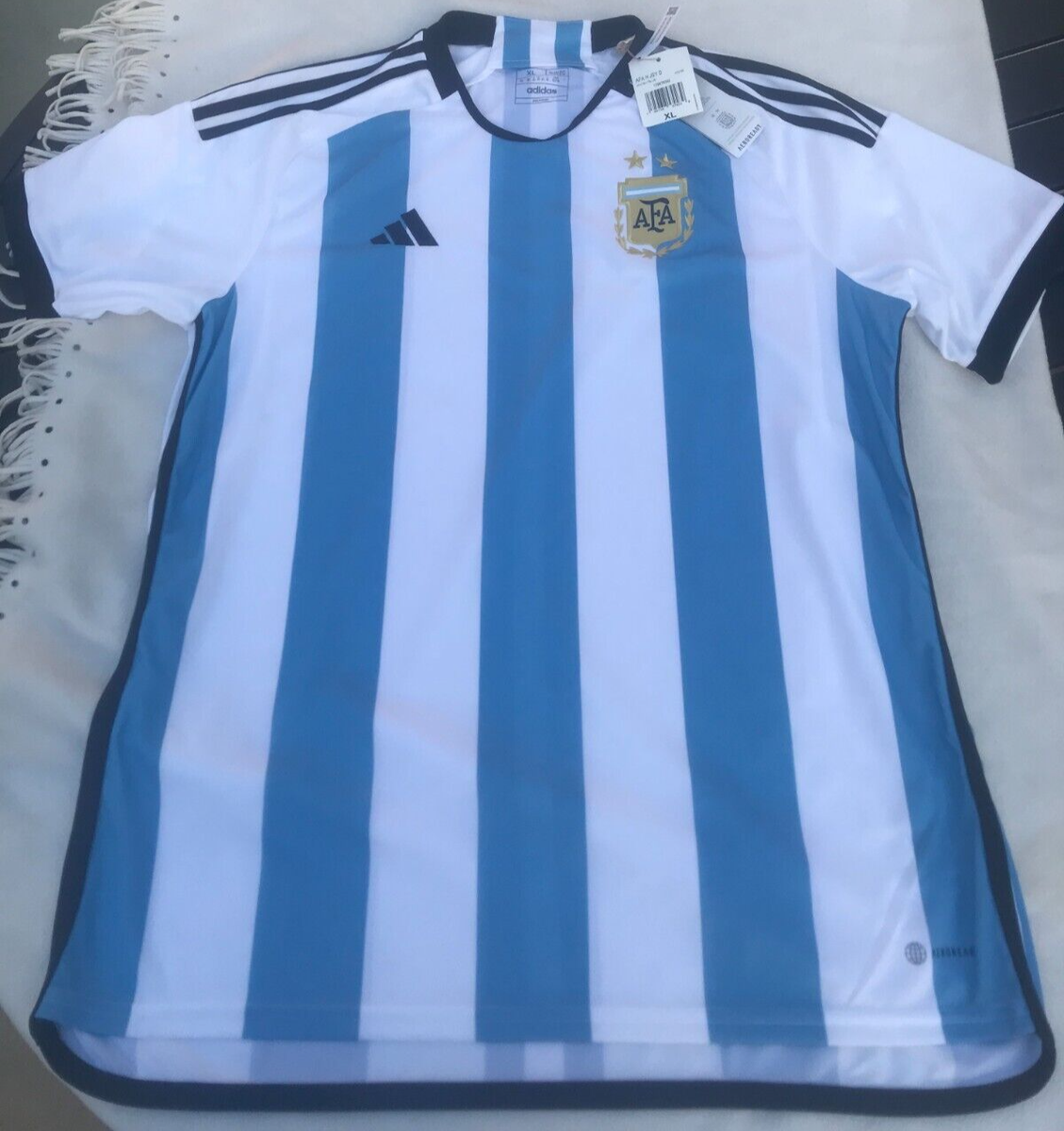 ARGENTINA HOME ADIDAS ORIGINAL WORLD CUP 2022 STADIUM AEROREADY