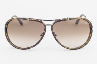 【美品•レア】トムフォード/シリル （TF109 14p 63◻︎135） Tom Ford Cyrille 109 14P Havana Silver / Brown Gradient Sunglasses