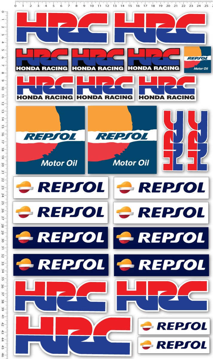 Repsol Decal Sticker 07 Honda CBR 1000RR Repsol Winter Test Kit Decals