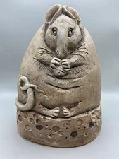 Vintage Outdoor Yard Art The Big Cheese Signed By Telle M. Stein 2009 (E10)