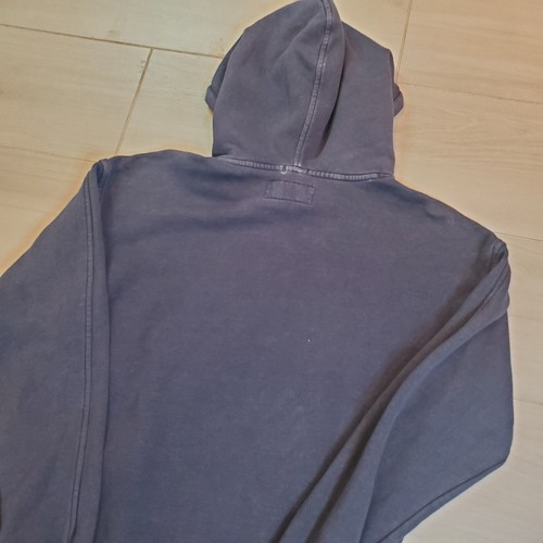 Abercrombie & Fitch Hoodie Mens S Blue Faded Relaxed Fleece Long Sleeve Pockets - Picture 13 of 13