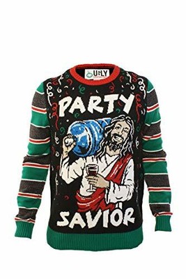 party savior ugly sweater