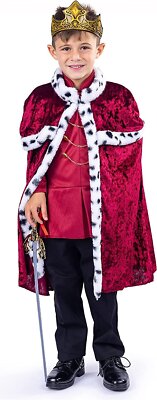 Dress-Up-America King Costume for Boys - Regal Prince Costume Set - Kids...
