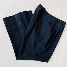 Classiques Entier Womens Straight Leg Dress Pants Crop Cuffed Career Trouser 2