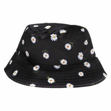 NWT Alice Olivia Bucket Hat Daisy Print Reversible Daisy Floral To White OS
